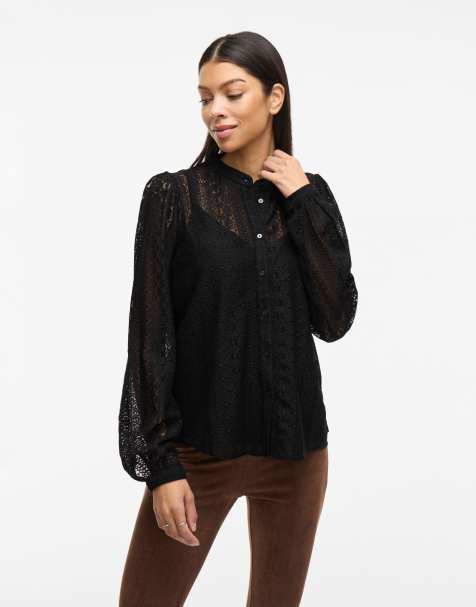 Vila - Overhemd in zwart - view 1