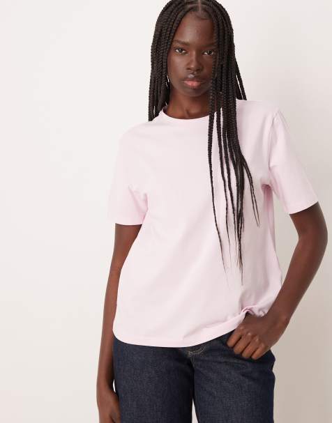 Vila oversized boyfriend fit t-shirt in cherry blossom