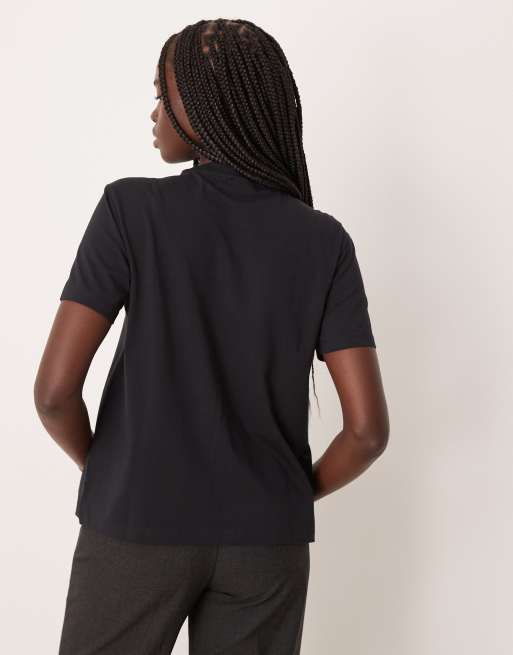 VILA - Oversized boyfriend T-shirt in zwart, 4 van 4
