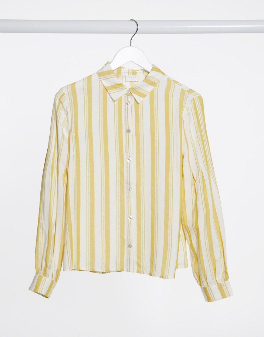 Vila - Oversized skjorte i striber-Multifarvet