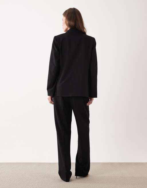 Vila - Pantalon ajusté d'ensemble coupe droite - Noir, 2 de 5