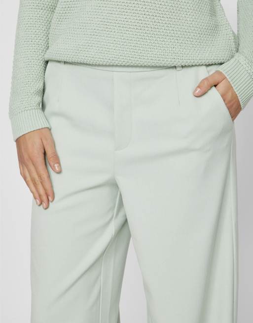Vila - Pantalon ample - Vert limon, 4 de 6