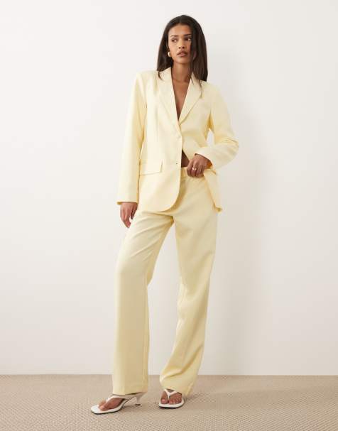 VILA - Pantalon d'ensemble ajusté - Jaune pastel - view 1