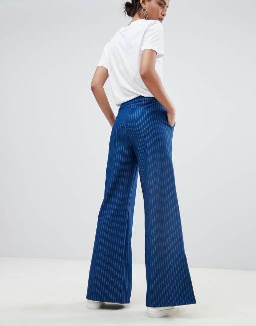 Vila - Pantalon large à fines rayures, 2 de 4