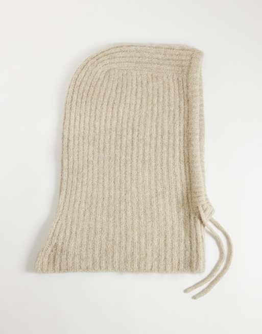 Vila pasamontañas de punto suave en beige jaspeado, 3 de 3