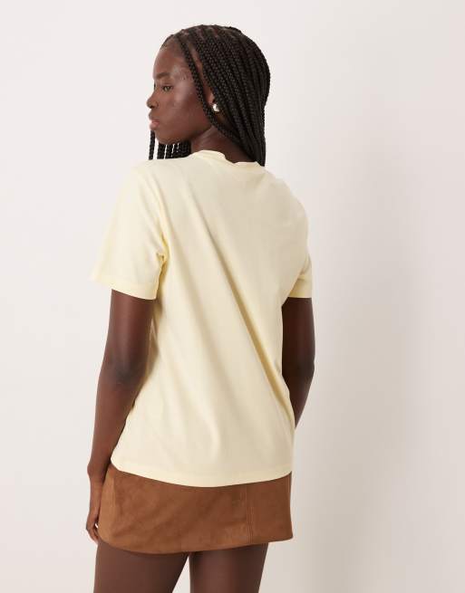 VILA - Pastelgul oversized boyfriend-T-shirt, 4 af 4