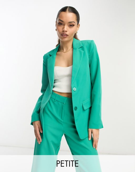 Vila Petite Blazer d'ensemble habillé Vert ASOS