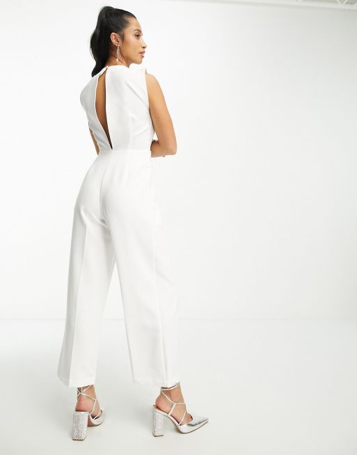 Petite store wedding jumpsuit