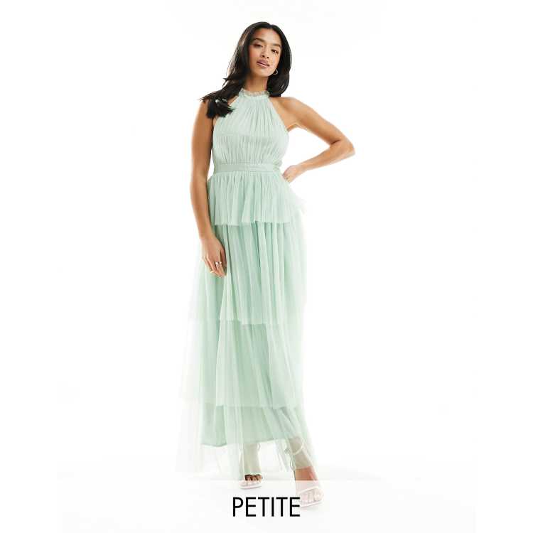 Mint Velvet Halter Texture Stripe Maxi Dress, White Ivory, XS