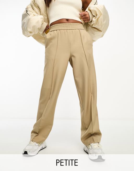 Stradivarius wide leg sweatpants in washed khaki