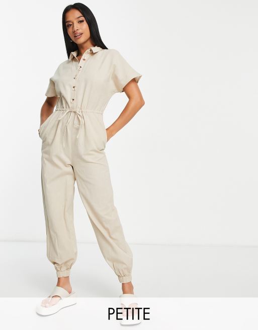 Linen petite hot sale jumpsuit