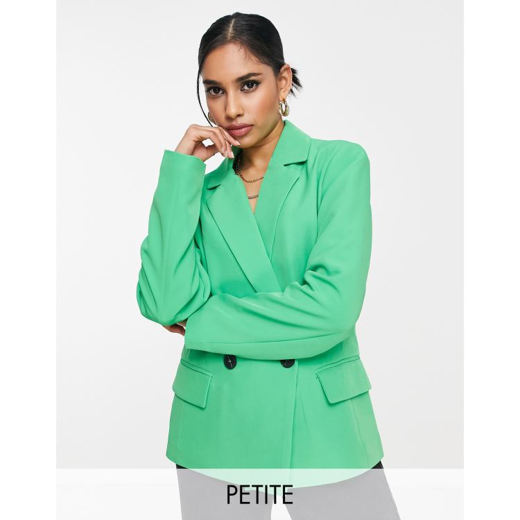 Vila Petite Exclusive tailored suit blazer in mint green