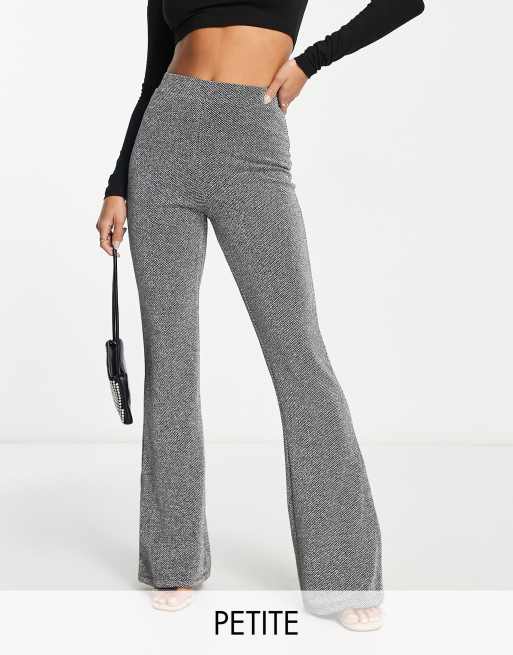 Asos Petite Pants & Leggings  Womens Chainmail Sequin Slim Flare