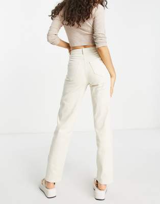 wide leg cream jeans