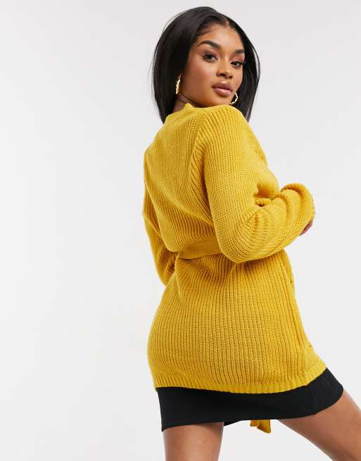 Petite 2024 mustard cardigan