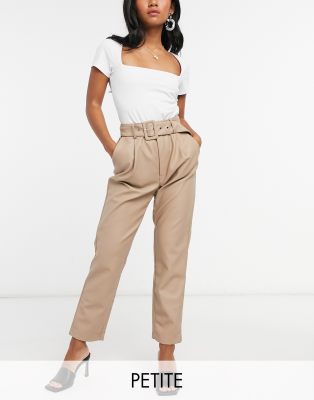 beige belted pants