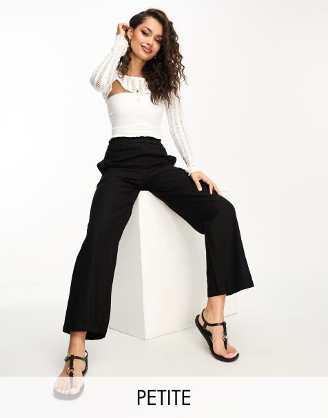 Next petite linen outlet trousers