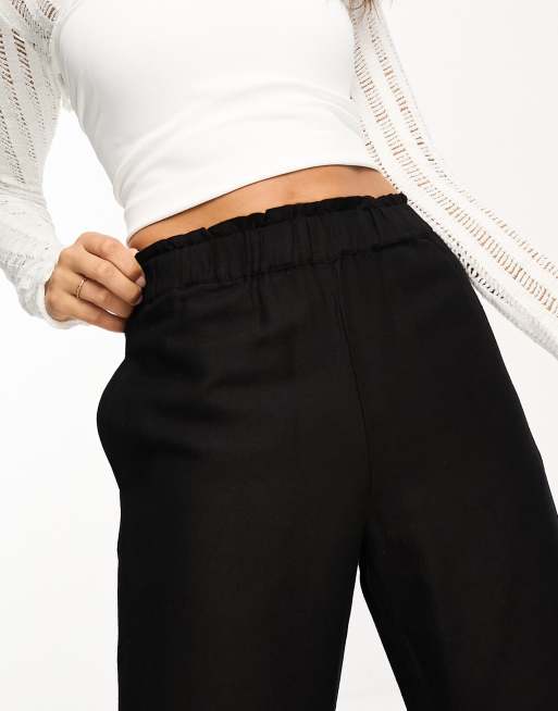 Pull on linen on sale trousers