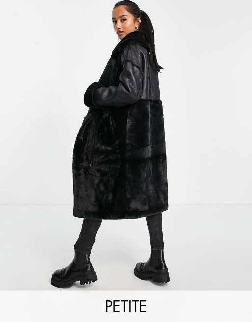 Longline deals shearling coat