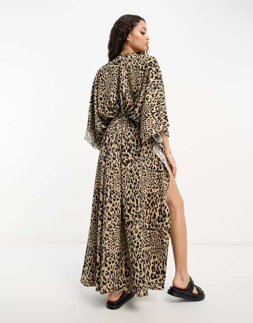 Leopard 2025 kaftan dress