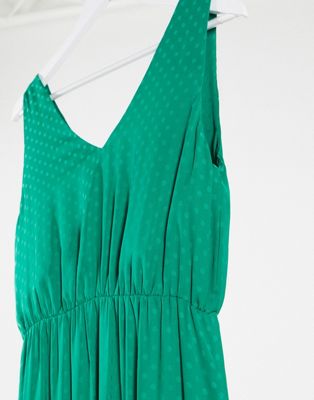 green spot maxi dress