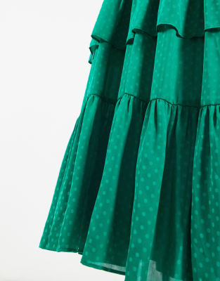 green spot maxi dress