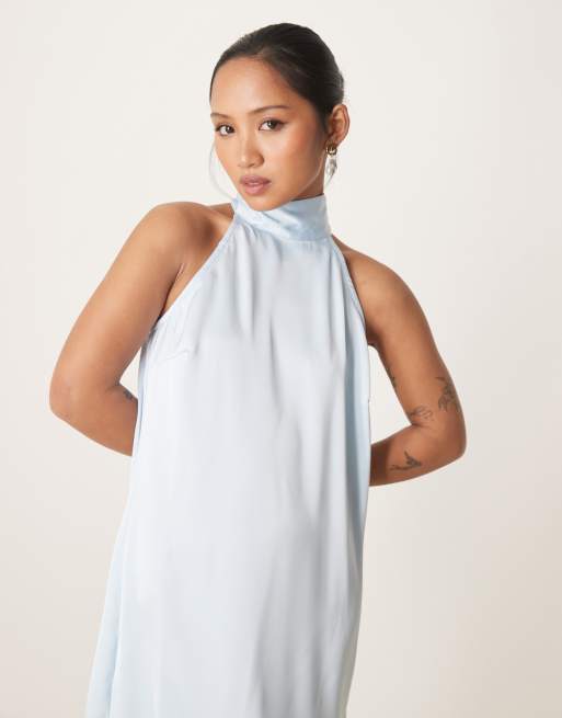 sachin and babi light blue dress Rhythm Samba Dress - Blue Floral Mini Dress - Halter Mini Dress