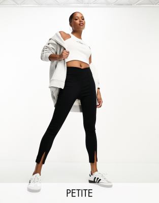 VB Body Split Front Leggings In Black