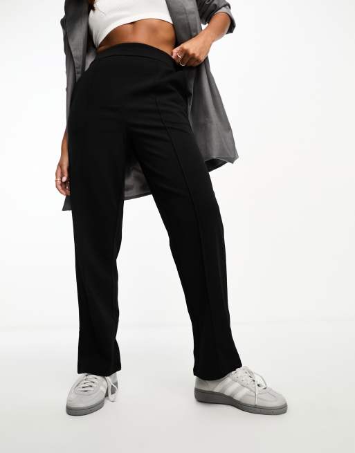 Petite Alan Wide Leg Pants (Black)