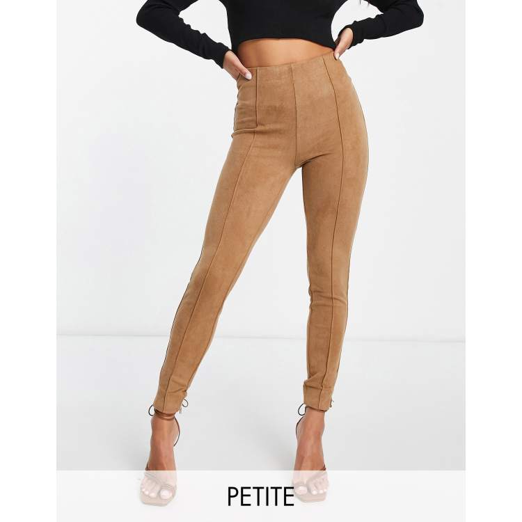 Petite shop suede leggings