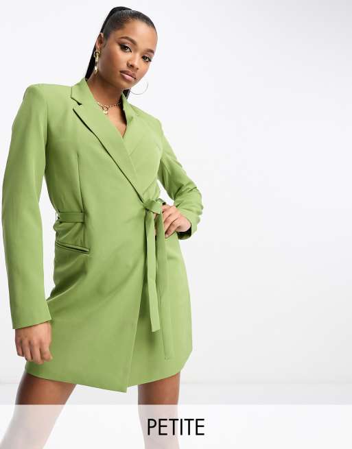 Olive green 2025 blazer dress