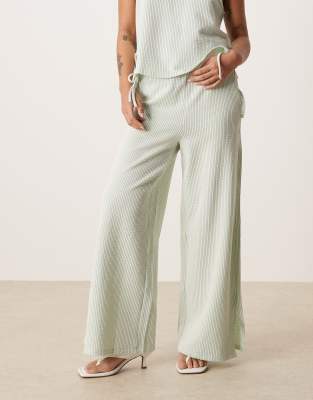 Vila Petite Textured Stripes Sleeveless Tie Sides Top