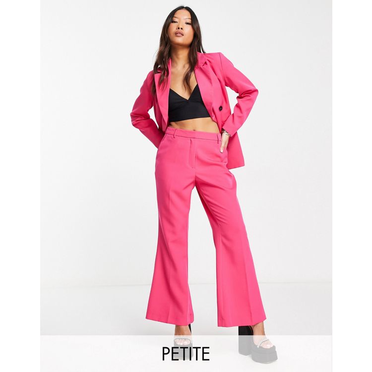 Petite Pink Flared Pants, Petite