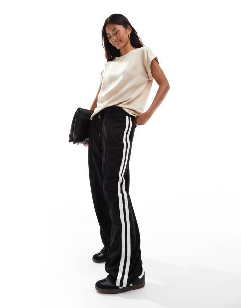 Vila satin front t-shirt with turn up sleeve in sand