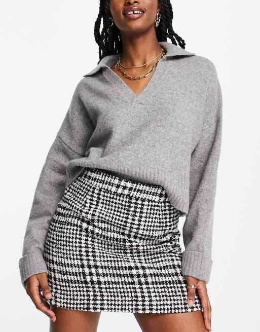 Vila - Pied-de-poule minirok, deel van co-ord set