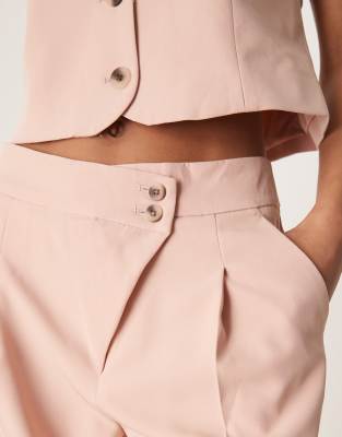 Vila Pleat Front Tailored Wide Leg Pants