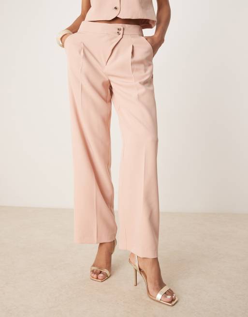 【COLOR iN ID】Peach pleated wide pants Pleated Wide Pants | UNIQLO US