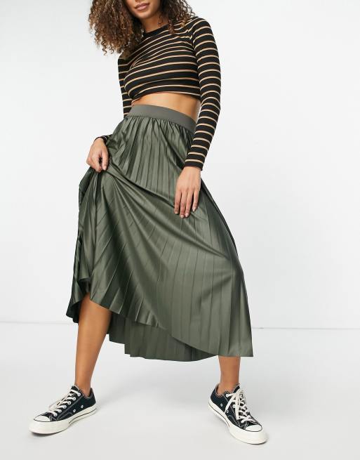 Vila pleated 2025 midi skirt