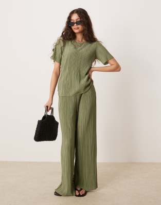 Vila Wide Leg Plisse Pants