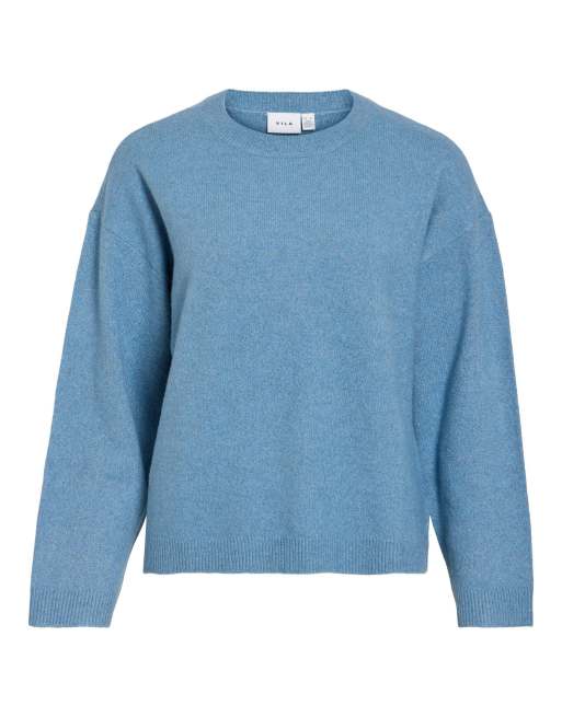 Vila pull en maille bleu ombre, 6 de 7