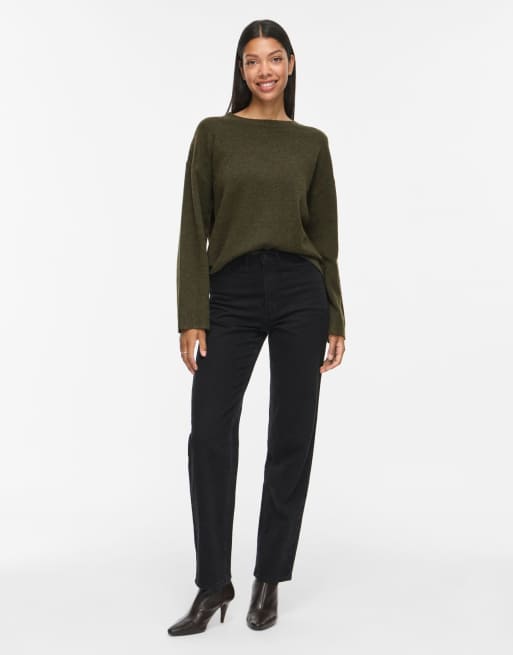 VILA - Pull en maille - Vert foncé, 3 de 6