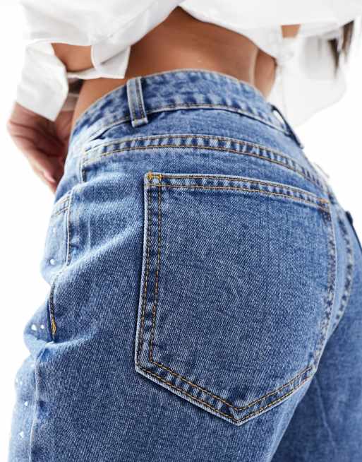 Rhinestone Denim Jeans for Women - Up to 70% off