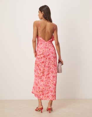 Vila Satin Cami Maxi Dress