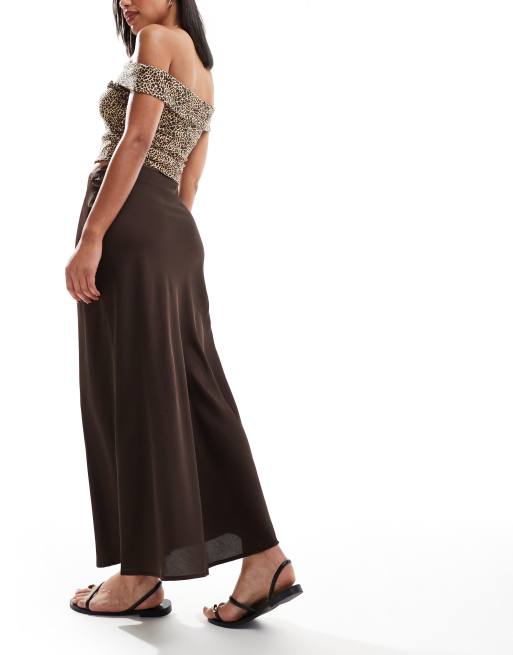 Vila multicolor satin maxi skirt new arrivals
