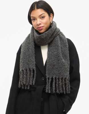 VILA - Schal in Dunkelgrau meliert