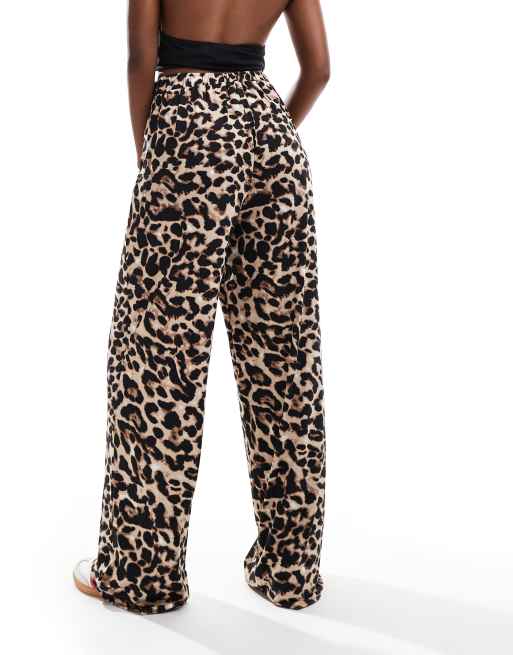 Vila – Schlupfhose mit Leopardenmuster und weitem Bein, 2 von 5
