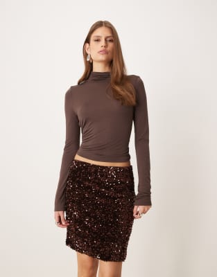 - Vila - chocolate brown 10090₽