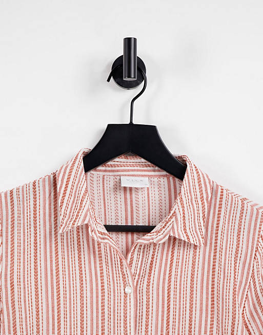  Shirts & Blouses/Vila shirt co-ord in pink stripe 