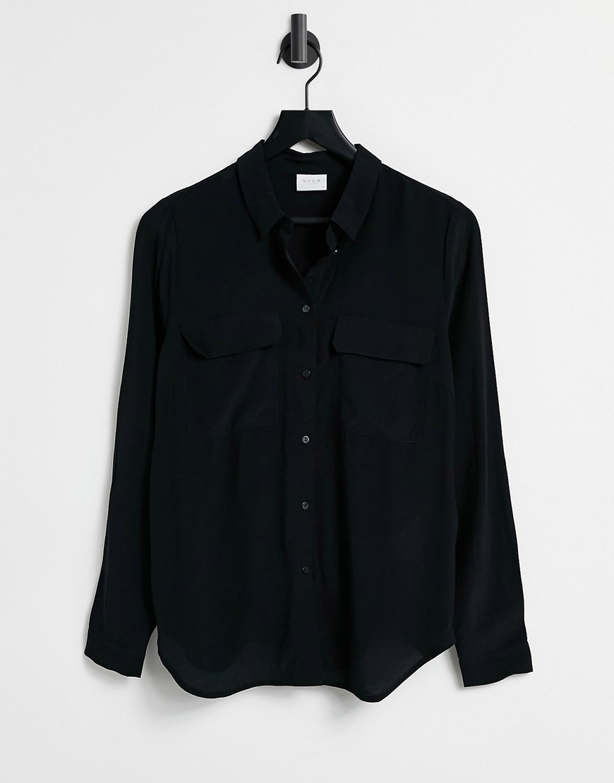 Vila shirt in black