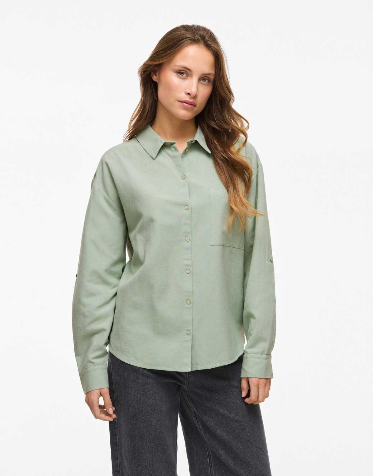 Vila Shirt in silt green